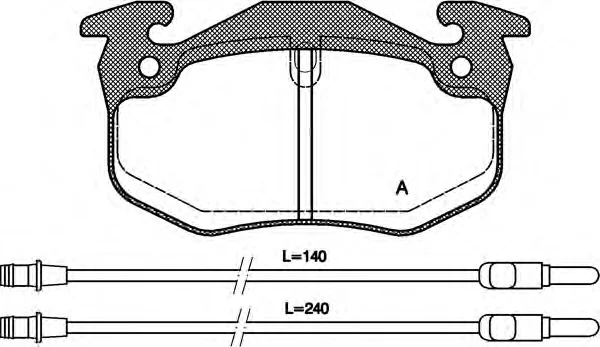 BPA0144.24 OPEN PARTS Тормозные колодки (фото 1)