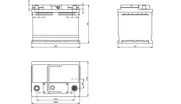 BT055L2.00 OPEN PARTS Аккумулятор (фото 1)