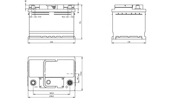 BT060L2B.00 OPEN PARTS Аккумулятор (фото 1)