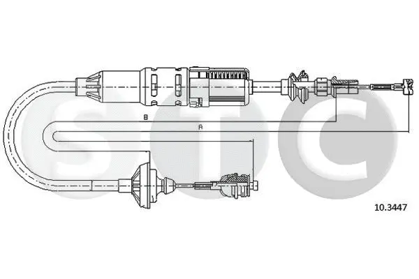 T483232 STC Трос, управление сцеплением (фото 1)