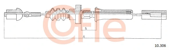 10.306 COFLE Трос, управление сцеплением (фото 1)
