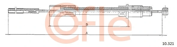 10.321 COFLE Трос, управление сцеплением (фото 1)
