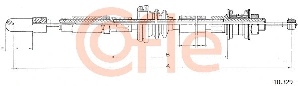 10.329 COFLE Трос, управление сцеплением (фото 1)