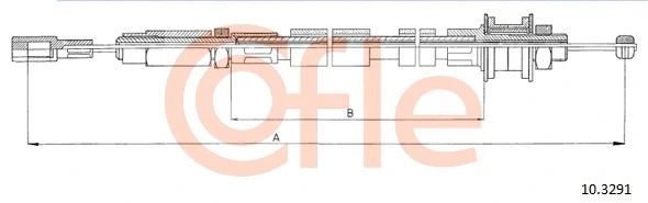 10.3291 COFLE Трос, управление сцеплением (фото 1)