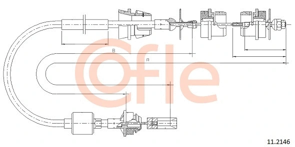 11.2146 COFLE Трос, управление сцеплением (фото 1)