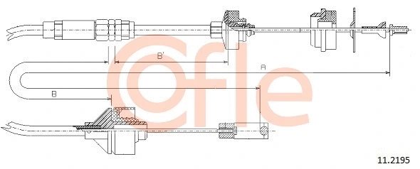 11.2195 COFLE Трос, управление сцеплением (фото 1)