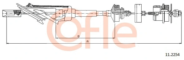 11.2254 COFLE Трос, управление сцеплением (фото 1)