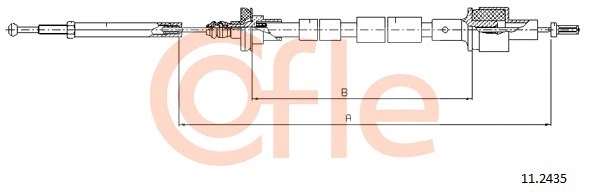 11.2435 COFLE Трос, управление сцеплением (фото 1)