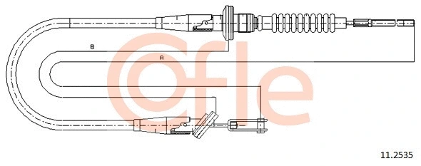 11.2535 COFLE Трос, управление сцеплением (фото 1)