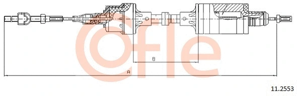 11.2553 COFLE Трос, управление сцеплением (фото 1)