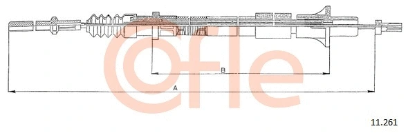 11.261 COFLE Трос, управление сцеплением (фото 1)