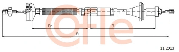 11.2913 COFLE Трос, управление сцеплением (фото 1)