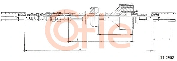 11.2962 COFLE Трос, управление сцеплением (фото 1)