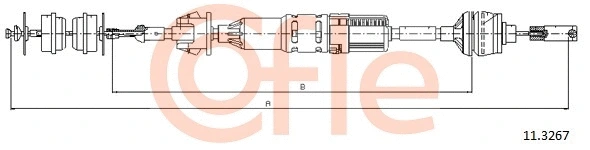 11.3267 COFLE Трос, управление сцеплением (фото 1)