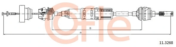 11.3268 COFLE Трос, управление сцеплением (фото 1)