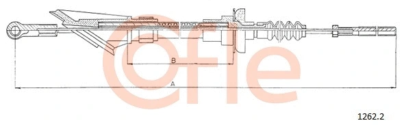 1262.2 COFLE Трос, управление сцеплением (фото 1)