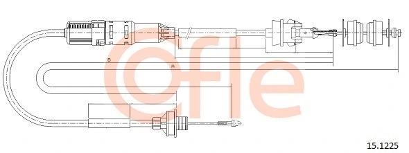 15.1225 COFLE Трос, управление сцеплением (фото 1)