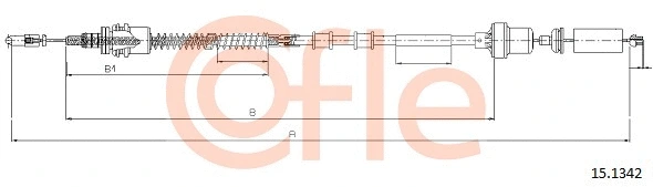 15.1342 COFLE Трос, управление сцеплением (фото 1)