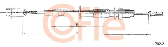 1702.2 COFLE Трос, управление сцеплением (фото 1)