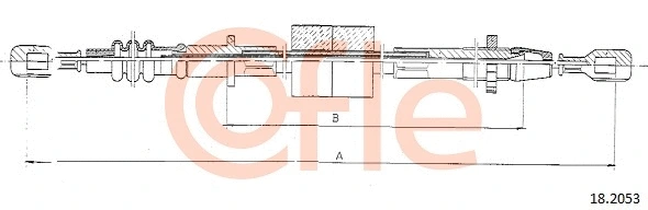 18.2053 COFLE Трос, управление сцеплением (фото 1)