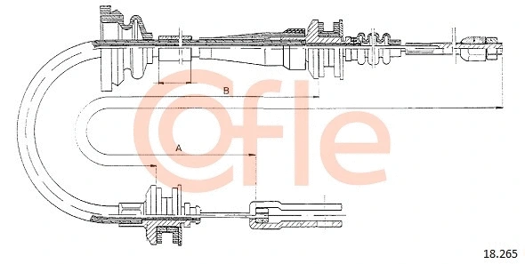 18.265 COFLE Трос, управление сцеплением (фото 1)