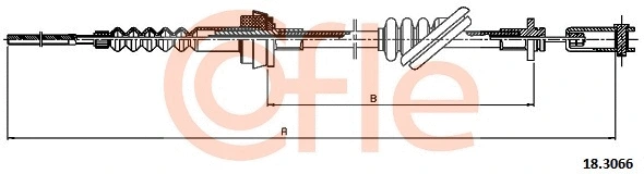 18.3066 COFLE Трос, управление сцеплением (фото 1)