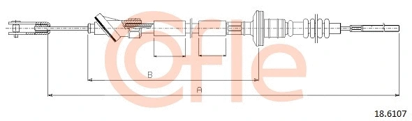 18.6107 COFLE Трос, управление сцеплением (фото 1)