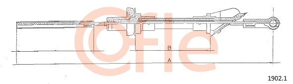 1902.1 COFLE Трос, управление сцеплением (фото 1)
