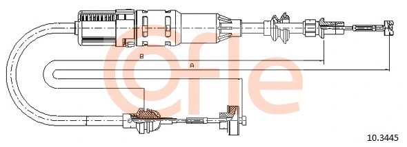92.10.3445 COFLE Трос, управление сцеплением (фото 1)