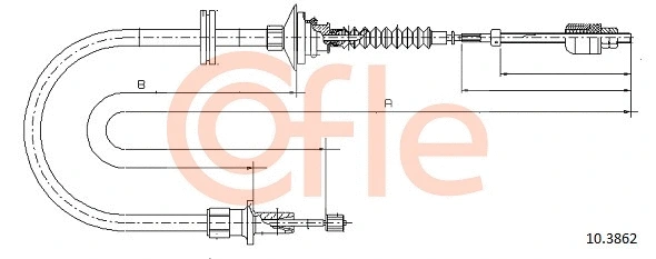 92.10.3862 COFLE Трос, управление сцеплением (фото 1)