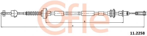 92.11.2258 COFLE Трос, управление сцеплением (фото 1)