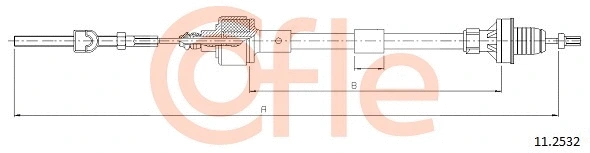 92.11.2532 COFLE Трос, управление сцеплением (фото 1)