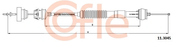 92.11.3045 COFLE Трос, управление сцеплением (фото 1)
