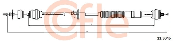 92.11.3046 COFLE Трос, управление сцеплением (фото 1)