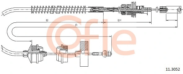 92.11.3052 COFLE Трос, управление сцеплением (фото 1)