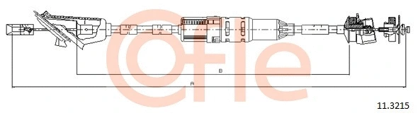 92.11.3215 COFLE Трос, управление сцеплением (фото 1)