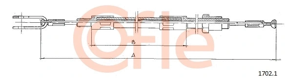 92.1702.1 COFLE Трос, управление сцеплением (фото 1)