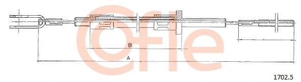 92.1702.5 COFLE Трос, управление сцеплением (фото 1)