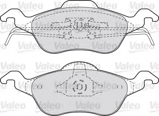 540944 VALEO Тормозные колодки (фото 1)