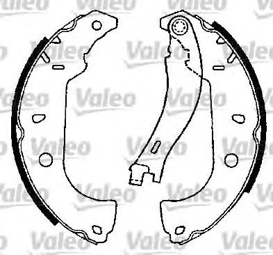553662 VALEO Комплект тормозных колодок (фото 1)