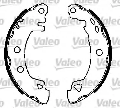 554720 VALEO Комплект тормозных колодок (фото 1)