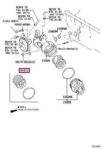 04152-31110 TOYOTA Фильтр масляный 04152-31110 (фото 1)