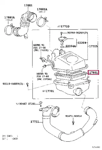 178010D011 TOYOTA Фильтр воздушный 178010d011 (фото 1)