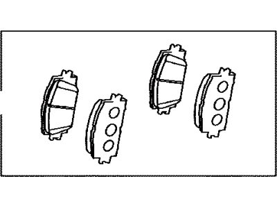 04465-42180 TOYOTA Колодки дисковые п. rav iv 2.0vvt-i/2.2d-4d 06> (фото 5)