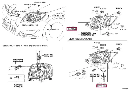 8117002460 TOYOTA Фара левая (фото 1)