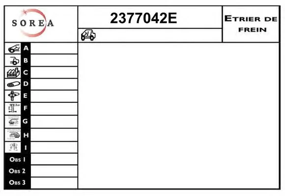 2377042E EAI Тормозной суппорт (фото 1)