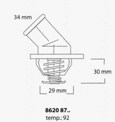 8620 8792 TRISCAN Термостат, охлаждающая жидкость (фото 5)