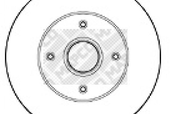 15124 MAPCO Тормозной диск (фото 1)