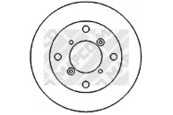 15596 MAPCO Тормозной диск (фото 1)