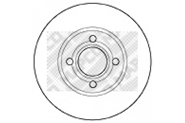 15863 MAPCO Тормозной диск (фото 1)